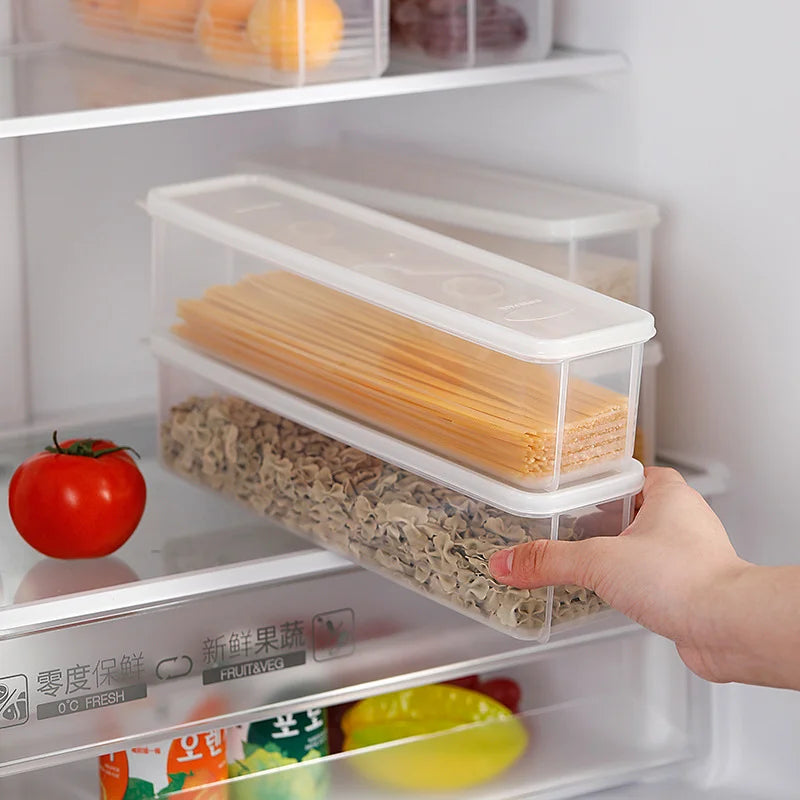 Kitchen Noodle Spaghetti Container Household Cereal Preservation Storage Box with Cover Spaghetti Box Kitchen Food Container