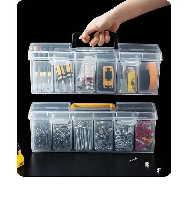 1/7pcs Tool Parts Storage Box Set Multi-Compartment Tool Organizer,Sorting Box for Screws,Wrenches,Hardware Accessories,and Toys