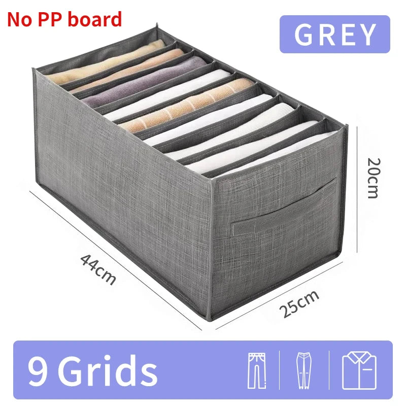 Pants Jeans Storage Box Drawers Organizer for Underwear Bra Socks Wardrobe Clothes Organizer Cabinet T-Shirt Organizers storage