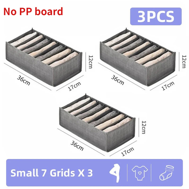 Pants Jeans Storage Box Drawers Organizer for Underwear Bra Socks Wardrobe Clothes Organizer Cabinet T-Shirt Organizers storage