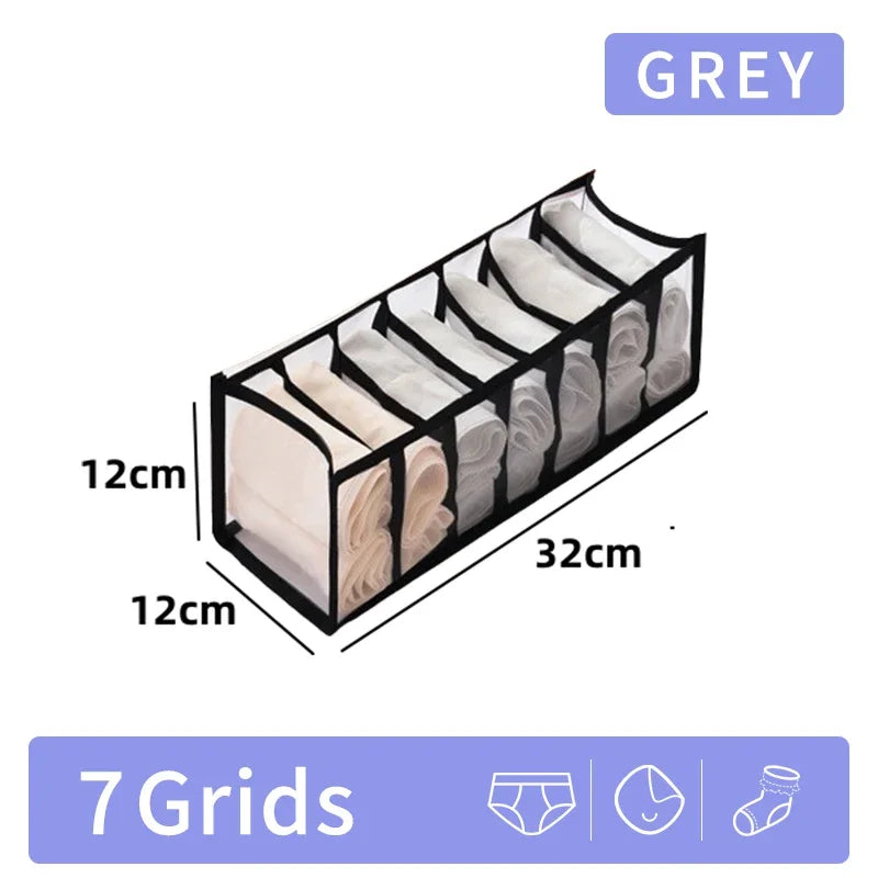 Pants Jeans Storage Box Drawers Organizer for Underwear Bra Socks Wardrobe Clothes Organizer Cabinet T-Shirt Organizers storage