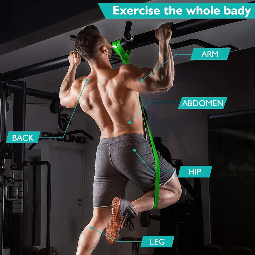 Heavy Duty Resistance Bands Set – Pull Up Assist & Home Gym Workout Bands (4 Levels)