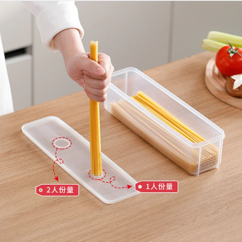 Kitchen Noodle Spaghetti Container Household Cereal Preservation Storage Box with Cover Spaghetti Box Kitchen Food Container
