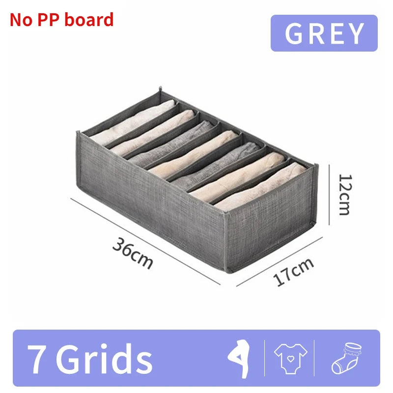 Pants Jeans Storage Box Drawers Organizer for Underwear Bra Socks Wardrobe Clothes Organizer Cabinet T-Shirt Organizers storage