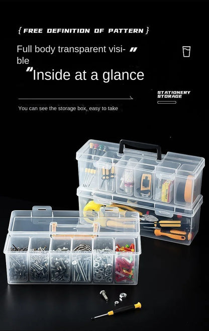 1/7pcs Tool Parts Storage Box Set Multi-Compartment Tool Organizer,Sorting Box for Screws,Wrenches,Hardware Accessories,and Toys