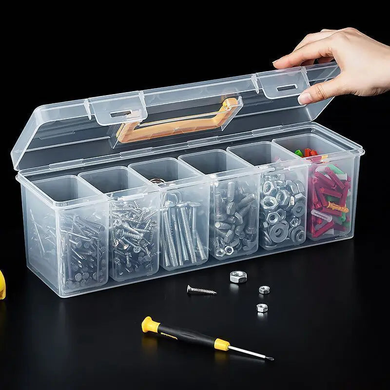 1/7pcs Tool Parts Storage Box Set Multi-Compartment Tool Organizer,Sorting Box for Screws,Wrenches,Hardware Accessories,and Toys