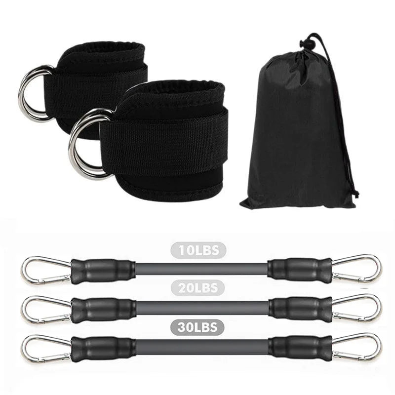 Ankle Strap Resistance Bands – Glute &amp; Hip Workout Set for Home Gym &amp; Yoga