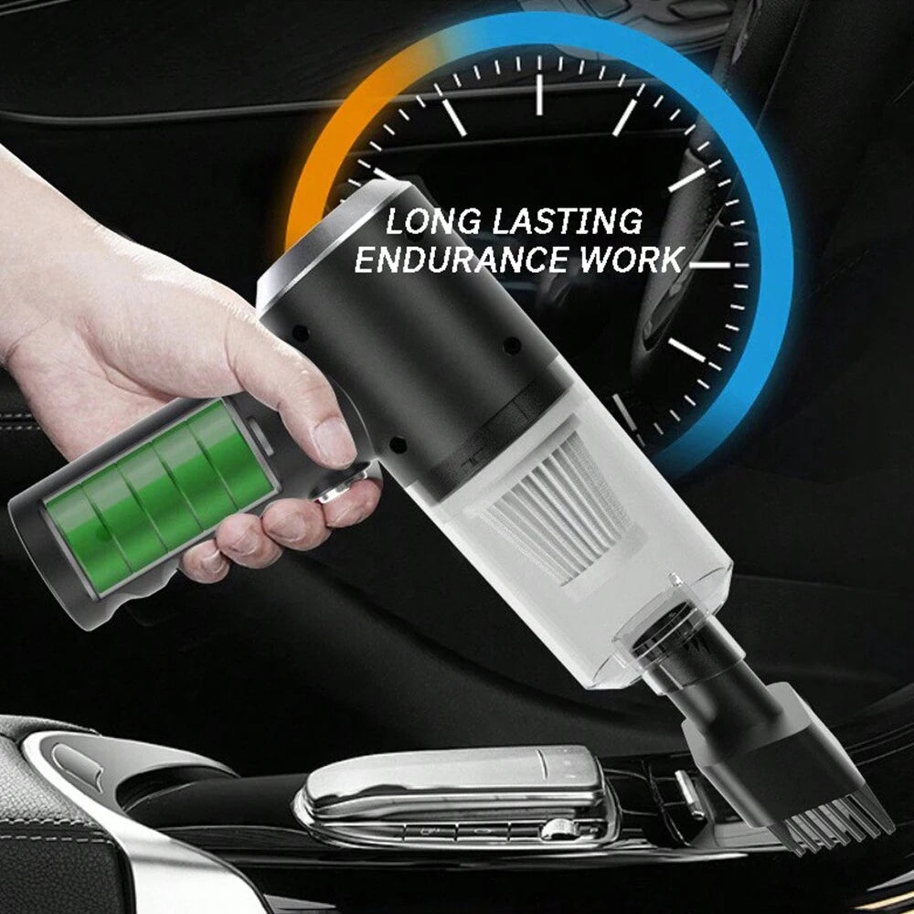 3-in-1 Portable USB Vacuum Cleaner – Cordless Mini Car &amp; Home Vacuum with Blow Function
