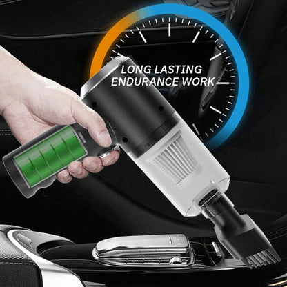 3-in-1 Portable USB Vacuum Cleaner – Cordless Mini Car &amp; Home Vacuum with Blow Function