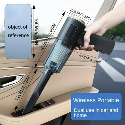 3-in-1 Portable USB Vacuum Cleaner – Cordless Mini Car &amp; Home Vacuum with Blow Function