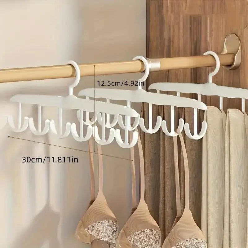 12-Hook Rotating Hanger – Space-Saving Closet Organizer for Ties, Belts, Underwear, Skirts | Portable Home &amp; Dorm Storage