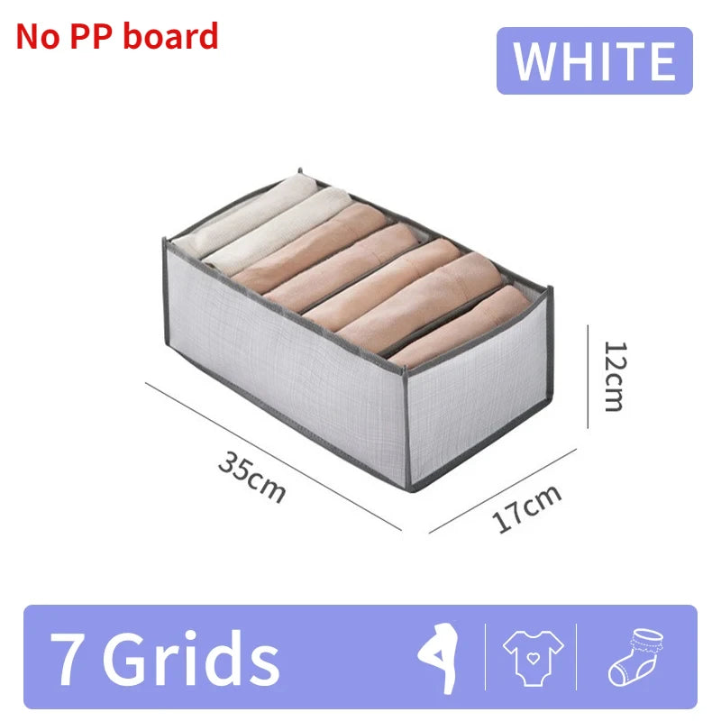 Pants Jeans Storage Box Drawers Organizer for Underwear Bra Socks Wardrobe Clothes Organizer Cabinet  T-Shirt Organizers storage