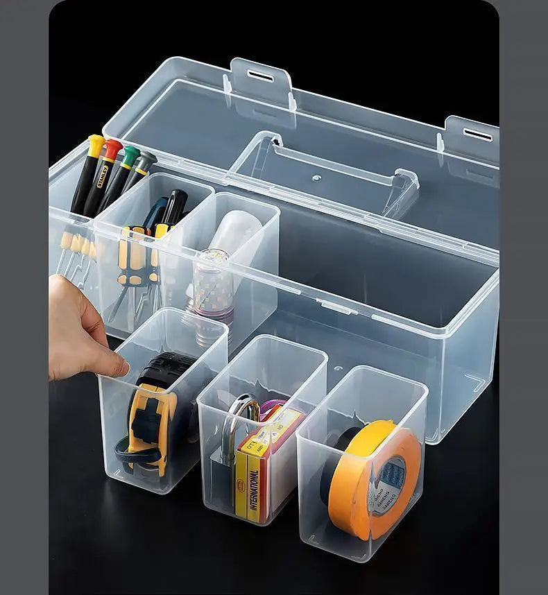 1/7pcs Tool Parts Storage Box Set Multi-Compartment Tool Organizer,Sorting Box for Screws,Wrenches,Hardware Accessories,and Toys