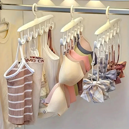 12-Hook Rotating Hanger – Space-Saving Closet Organizer for Ties, Belts, Underwear, Skirts | Portable Home &amp; Dorm Storage