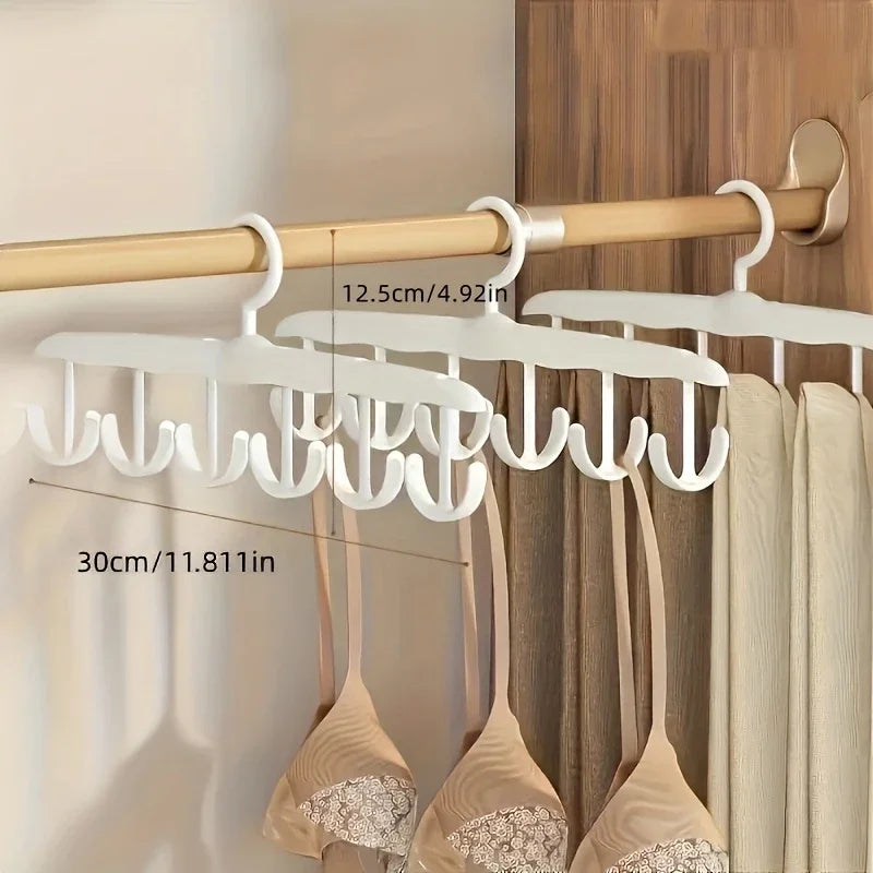 12-Hook Rotating Hanger – Space-Saving Closet Organizer for Ties, Belts, Underwear, Skirts | Portable Home &amp; Dorm Storage