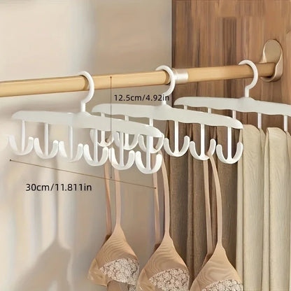 12-Hook Rotating Hanger – Space-Saving Closet Organizer for Ties, Belts, Underwear, Skirts | Portable Home &amp; Dorm Storage