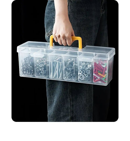 1/7pcs Tool Parts Storage Box Set Multi-Compartment Tool Organizer,Sorting Box for Screws,Wrenches,Hardware Accessories,and Toys