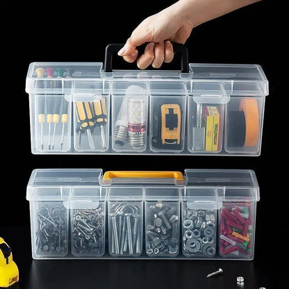 1/7pcs Tool Parts Storage Box Set Multi-Compartment Tool Organizer,Sorting Box for Screws,Wrenches,Hardware Accessories,and Toys