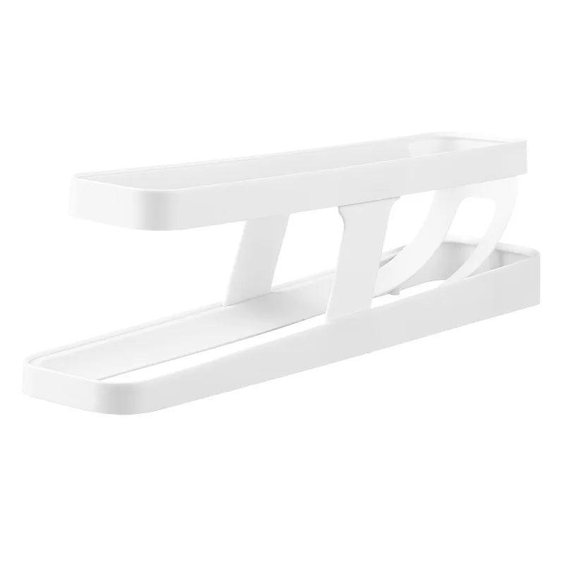 Bilayer Fridge Egg Storage Box Automatic Rolling Eggs Holder Rack Ladder Style Refrigerator Eggs Dispenser Egg Organizer Holder
