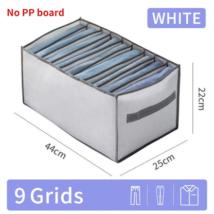 Pants Jeans Storage Box Drawers Organizer for Underwear Bra Socks Wardrobe Clothes Organizer Cabinet  T-Shirt Organizers storage