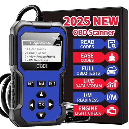 OBD2 Car Diagnostic Scanner – Engine Fault Code Reader for All OBD II Cars (1996+)