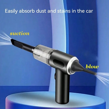 3-in-1 Portable USB Vacuum Cleaner – Cordless Mini Car &amp; Home Vacuum with Blow Function
