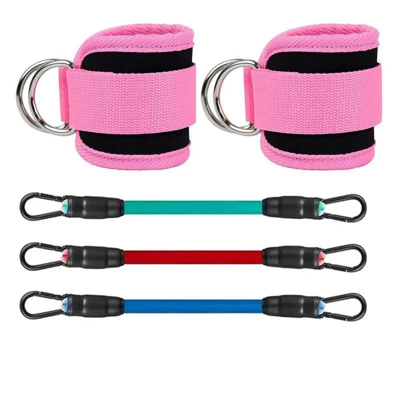 Ankle Strap Resistance Bands – Glute &amp; Hip Workout Set for Home Gym &amp; Yoga
