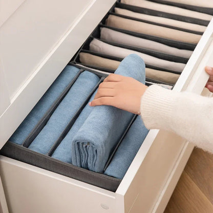 Pants Jeans Storage Box Drawers Organizer for Underwear Bra Socks Wardrobe Clothes Organizer Cabinet  T-Shirt Organizers storage