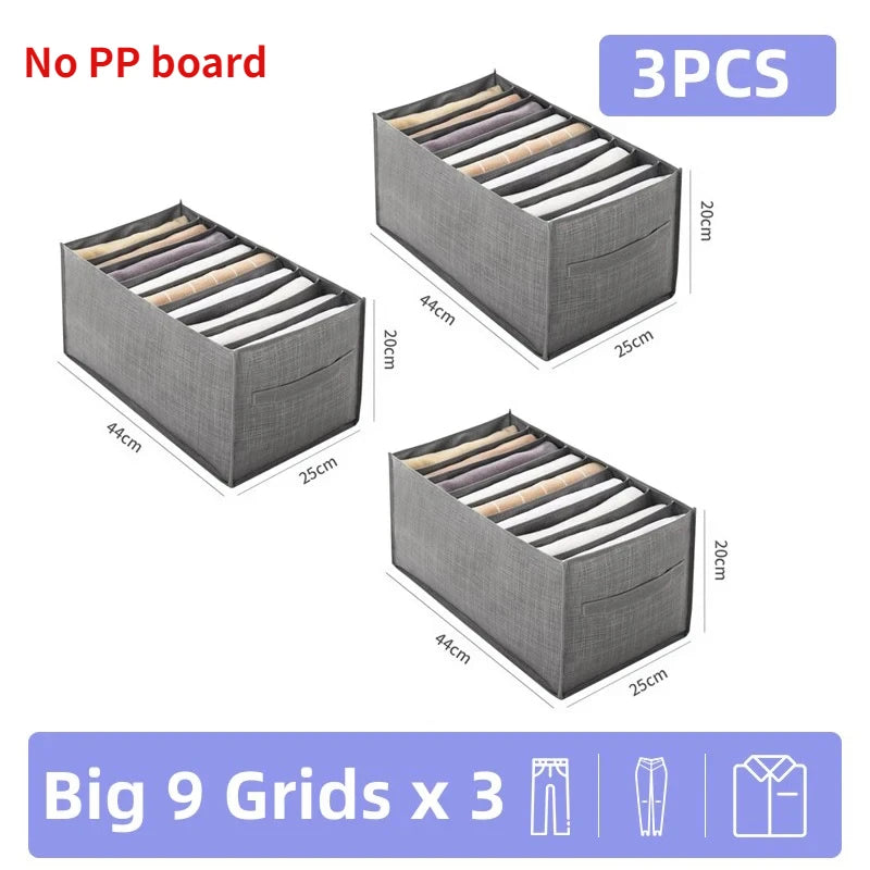 Pants Jeans Storage Box Drawers Organizer for Underwear Bra Socks Wardrobe Clothes Organizer Cabinet  T-Shirt Organizers storage