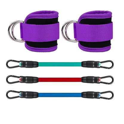 Ankle Strap Resistance Bands – Glute &amp; Hip Workout Set for Home Gym &amp; Yoga