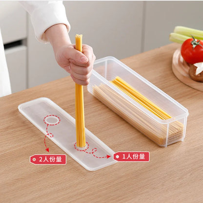 Kitchen Noodle Spaghetti Container Household Cereal Preservation Storage Box with Cover Spaghetti Box Kitchen Food Container