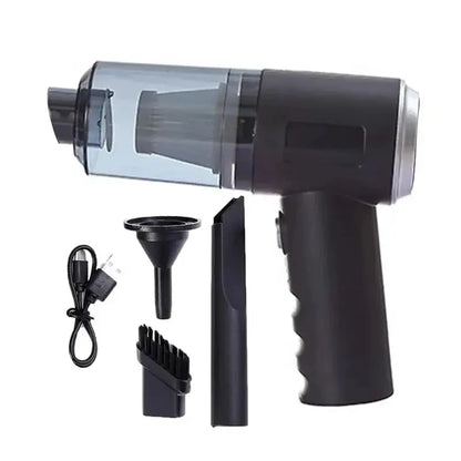 3-in-1 Portable USB Vacuum Cleaner – Cordless Mini Car &amp; Home Vacuum with Blow Function