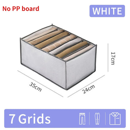 Pants Jeans Storage Box Drawers Organizer for Underwear Bra Socks Wardrobe Clothes Organizer Cabinet  T-Shirt Organizers storage