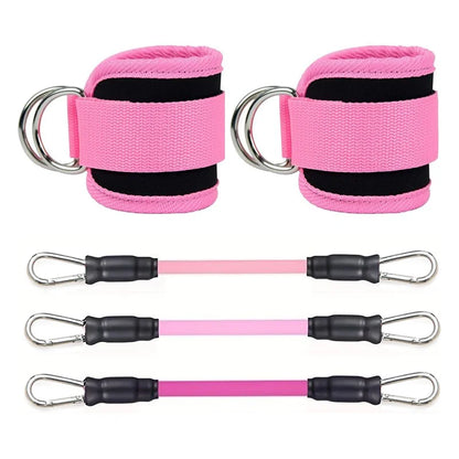 Ankle Strap Resistance Bands – Glute &amp; Hip Workout Set for Home Gym &amp; Yoga