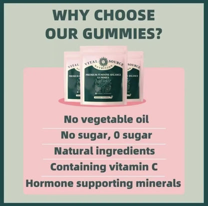 Feminine Balance Gummies for Women – Immune Support, Vegan &amp; Gluten-Free | Hawaiian Pineapple Flavor